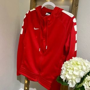 Red Nike sweater, Size M.